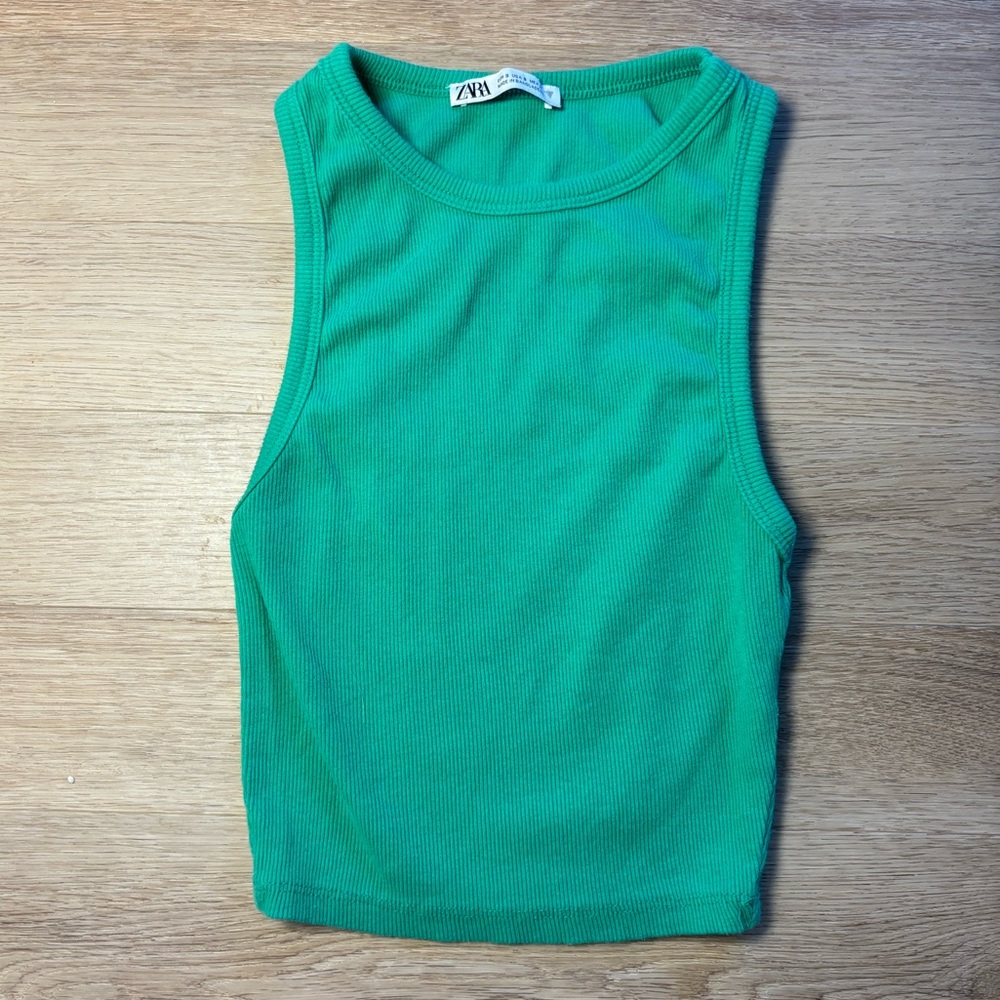Zara Green Tank Top